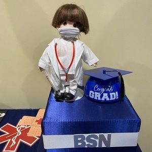 Precious moments nurse Doll medical hospital graduation RN